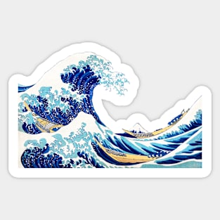 Hokusai The Great Wave Isolated Sticker